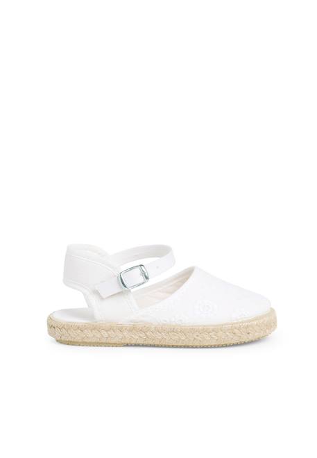 Espadrilles enfant avec fermeture à boucle Blanc+Rose+Rose pâle+Sable 1 - vertbaudet enfant 