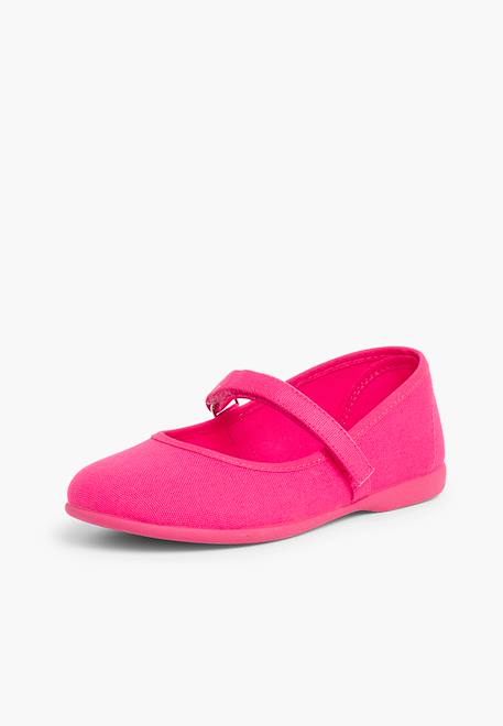 Babies à scratch fin en toile pour fille Blanc+Bleu azur+Bleu marine+Ciel clair+Corail+Écru+Fucsia+Jaune citron+Pêche+Rouge+Sable+Vert fougère 36 - vertbaudet enfant 