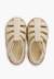 Sandales plastique semelle caramel Bleu+Ivoire 11 - vertbaudet enfant 