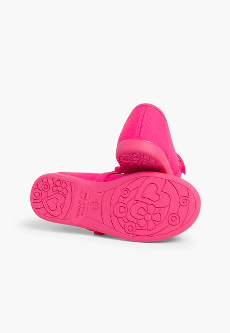 Babies à scratch fin en toile pour fille Blanc+Bleu azur+Bleu marine+Ciel clair+Corail+Écru+Fucsia+Jaune citron+Pêche+Rouge+Sable+Vert fougère 37 - vertbaudet enfant 