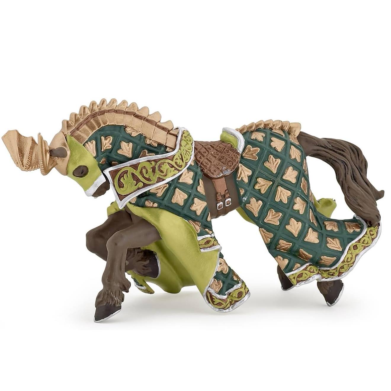 Figurine Cheval Du Maître Cimier Dragon Vert