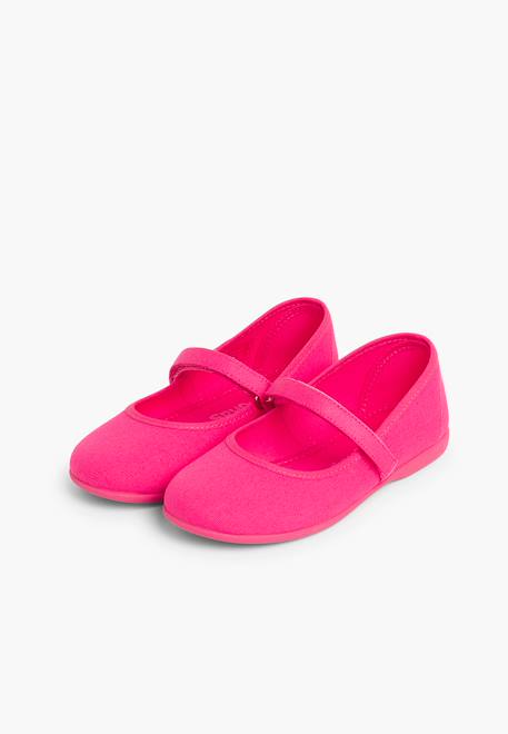 Babies à scratch fin en toile pour fille Blanc+Bleu azur+Bleu marine+Ciel clair+Corail+Écru+Fucsia+Jaune citron+Pêche+Rouge+Sable+Vert fougère 38 - vertbaudet enfant 