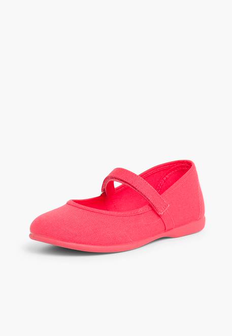 Babies à scratch fin en toile pour fille Blanc+Bleu azur+Bleu marine+Ciel clair+Corail+Écru+Fucsia+Jaune citron+Pêche+Rouge+Sable+Vert fougère 25 - vertbaudet enfant 