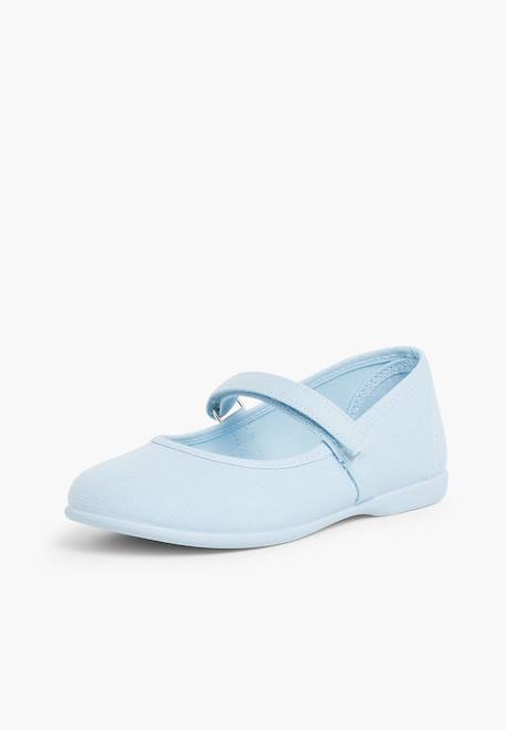 Babies à scratch fin en toile pour fille Blanc+Bleu azur+Bleu marine+Ciel clair+Corail+Écru+Fucsia+Jaune citron+Pêche+Rouge+Sable+Vert fougère 19 - vertbaudet enfant 