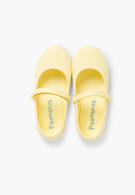 Babies à scratch fin en toile pour fille Blanc+Bleu azur+Bleu marine+Ciel clair+Corail+Écru+Fucsia+Jaune citron+Pêche+Rouge+Sable+Vert fougère 44 - vertbaudet enfant 