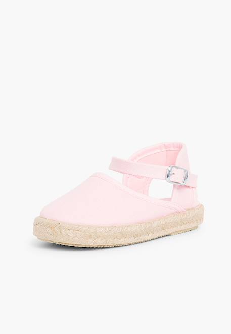 Espadrilles enfant avec fermeture à boucle Blanc+Rose+Rose pâle+Sable 8 - vertbaudet enfant 