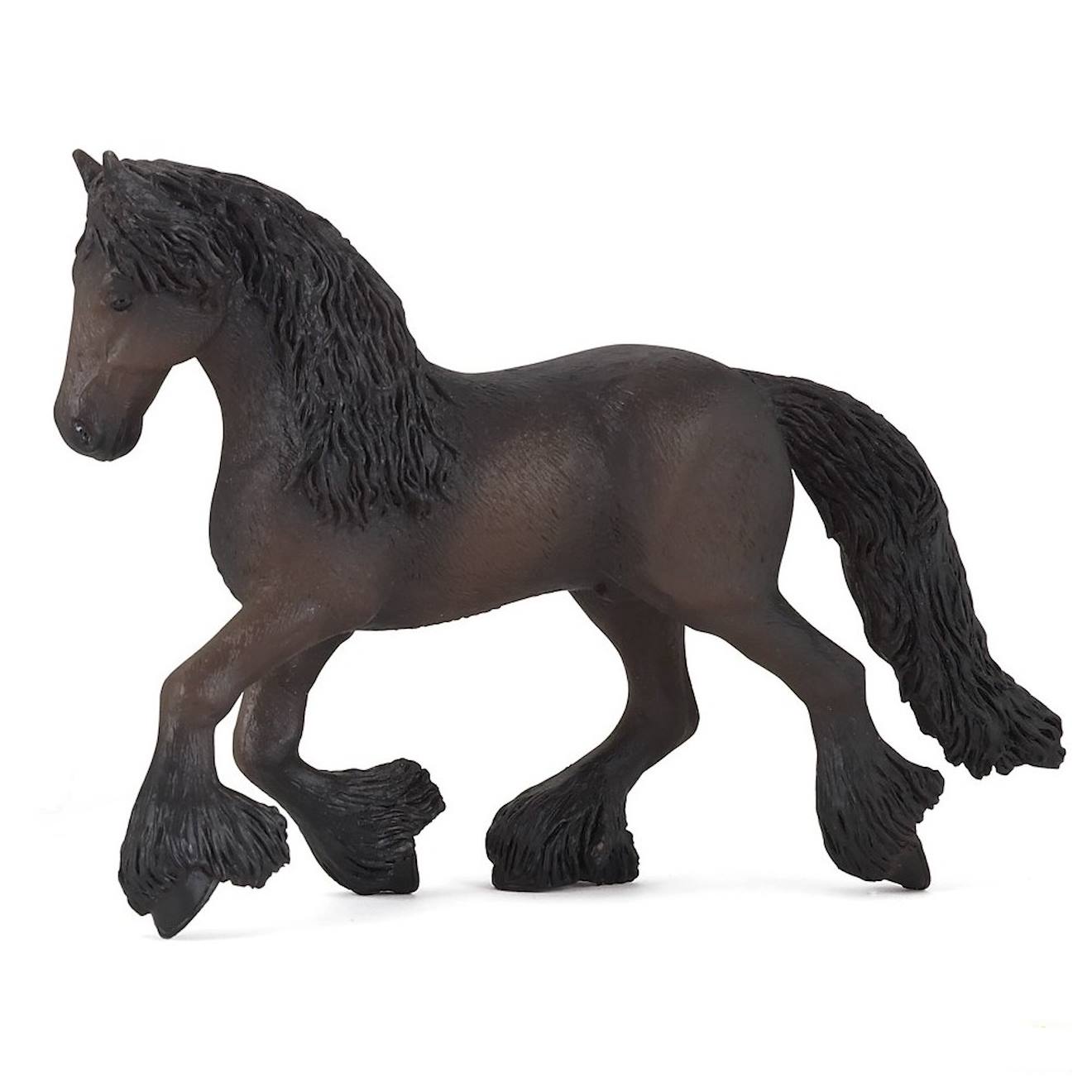 Figurine Cheval Frison Marron