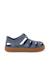 Sandales plastique semelle caramel Bleu+Ivoire 1 - vertbaudet enfant 