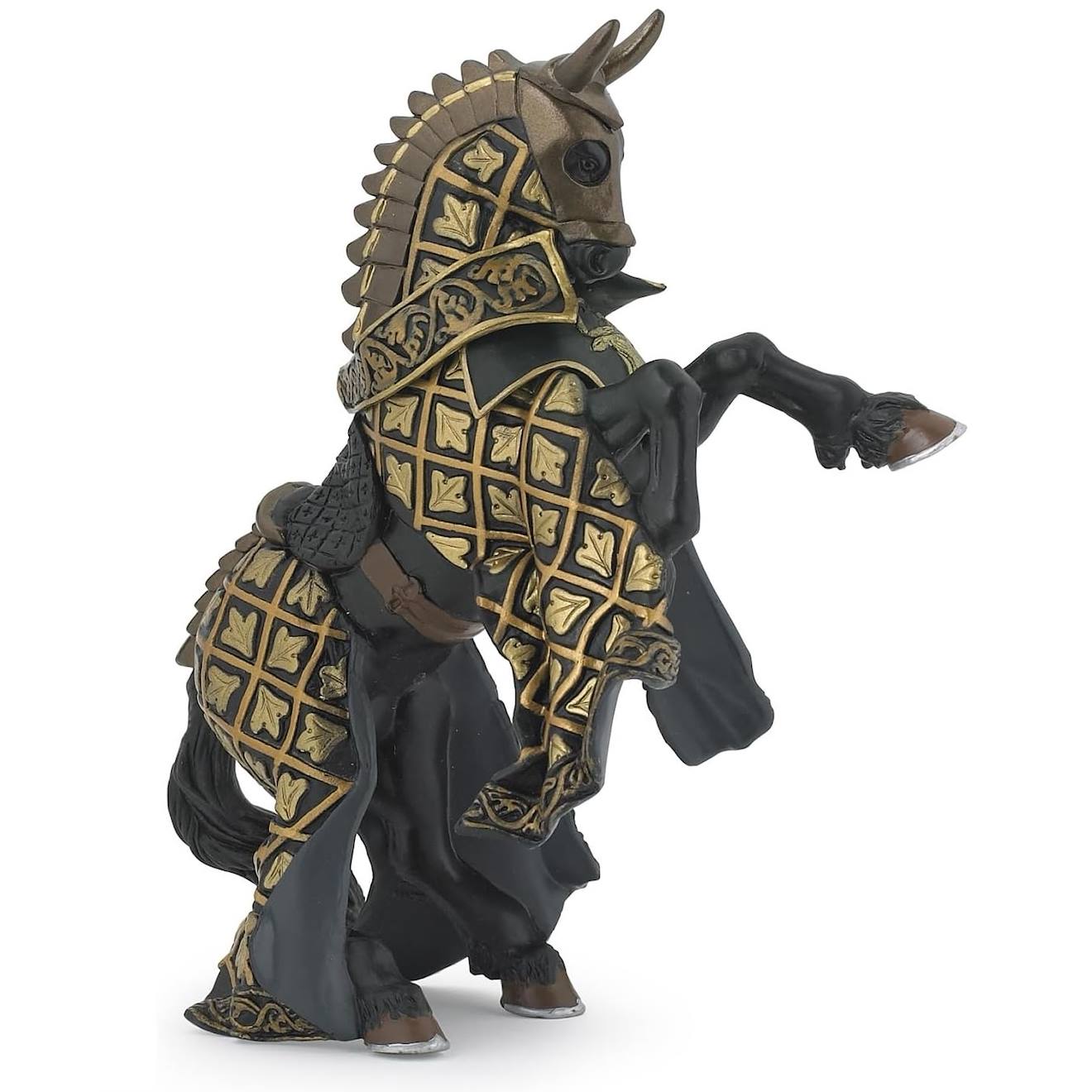 Cheval Du Maître Cimier Taureau Noir