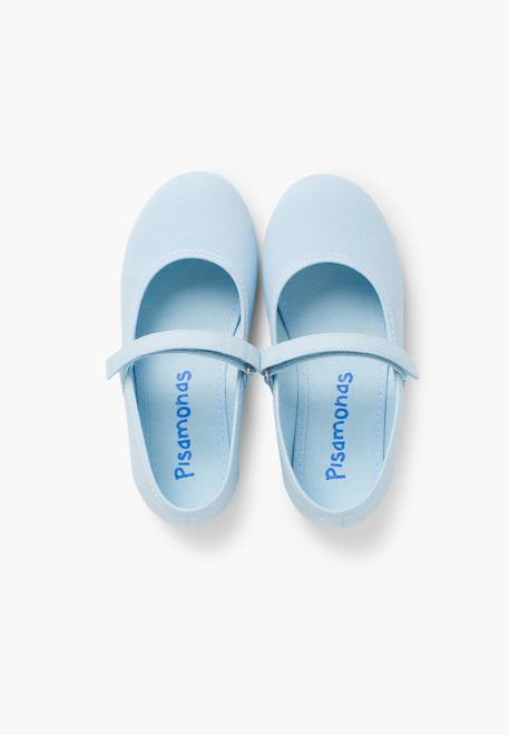 Babies à scratch fin en toile pour fille Blanc+Bleu azur+Bleu marine+Ciel clair+Corail+Écru+Fucsia+Jaune citron+Pêche+Rouge+Sable+Vert fougère 22 - vertbaudet enfant 