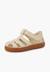 Sandales plastique semelle caramel Bleu+Ivoire 8 - vertbaudet enfant 