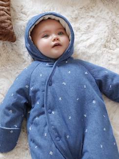 Bébé-Manteau, combipilote, nid d'ange-Combipilote naissance en denim imprimé