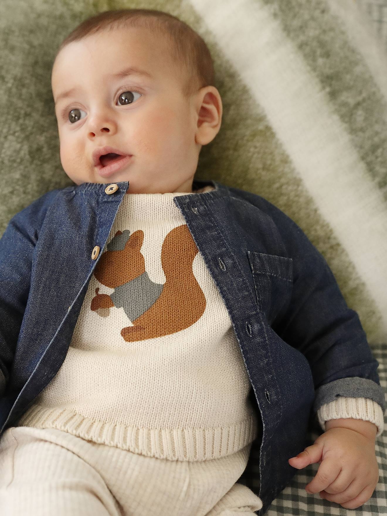 Chemise naissance en denim stone 12 €