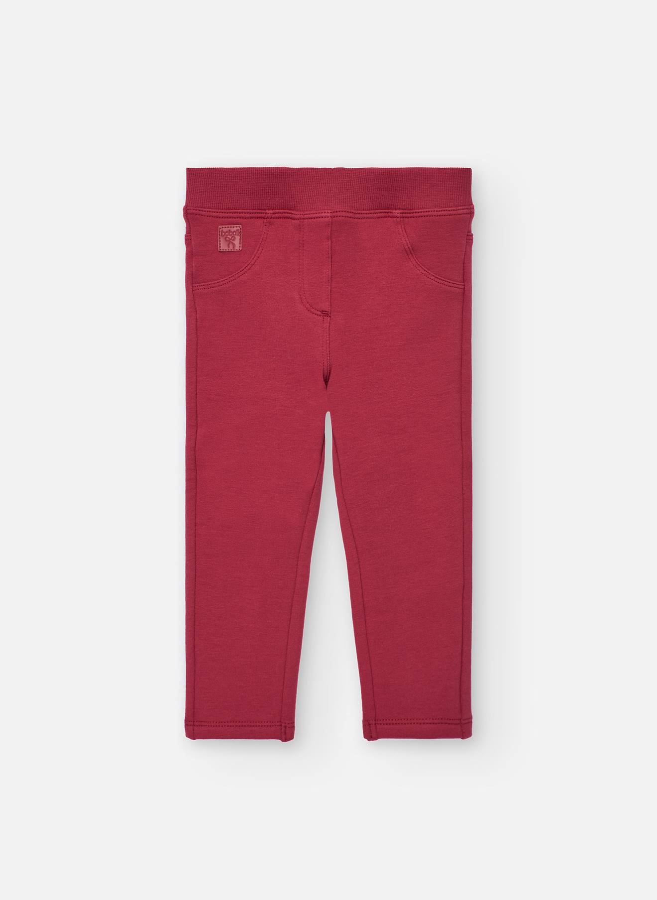 Pantalon Basique Pour Fille En Polaire Grenat