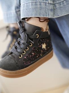 Chaussures-Baskets bébé fille cuir zippées