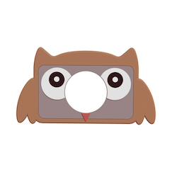 -Housse en silicone hibou