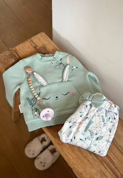 -Ensemble enfant sweat et pantalon en molleton misscerise