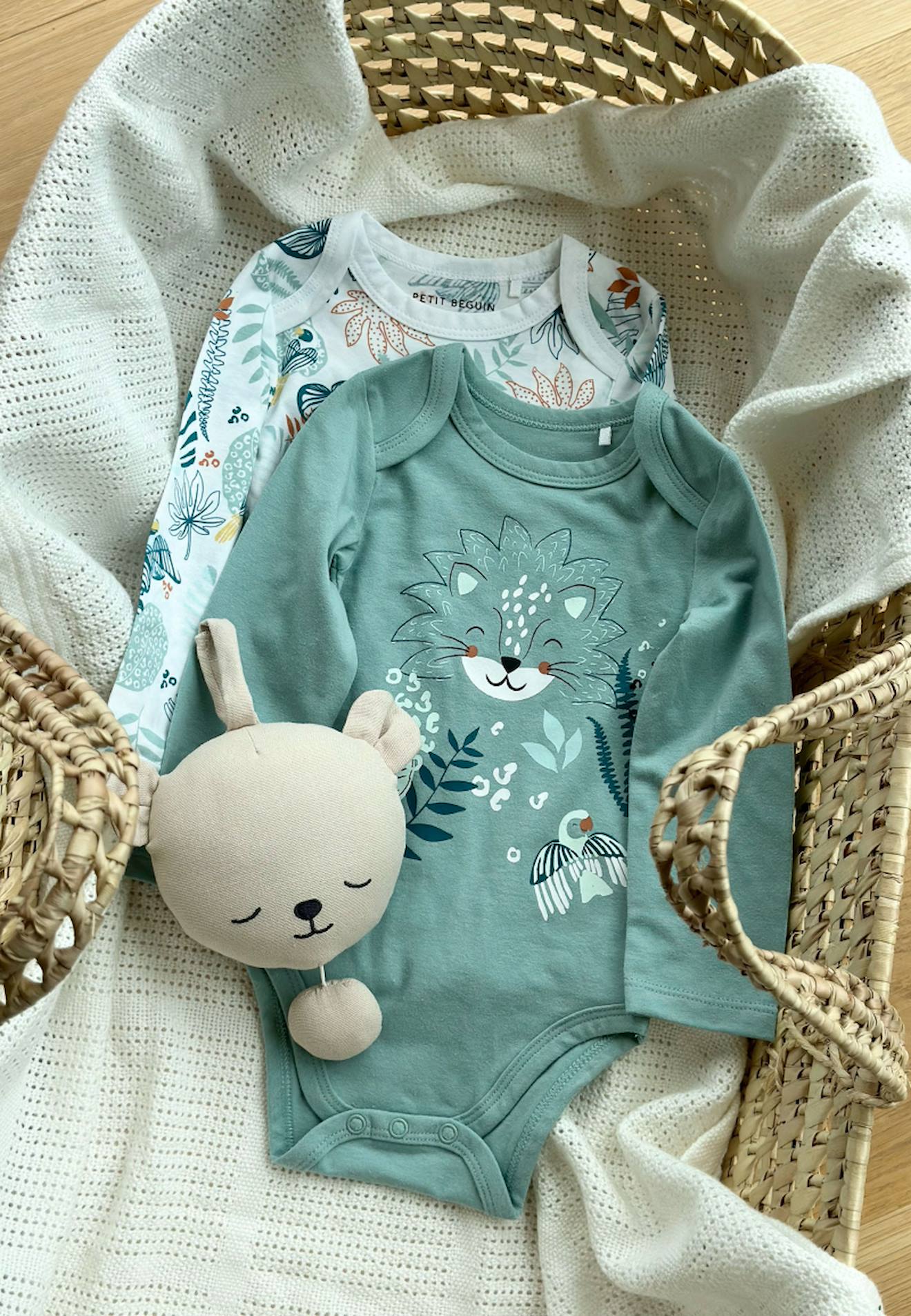 Lot De 2 Bodies Bb Manches Longues Romo Bleu 10 €