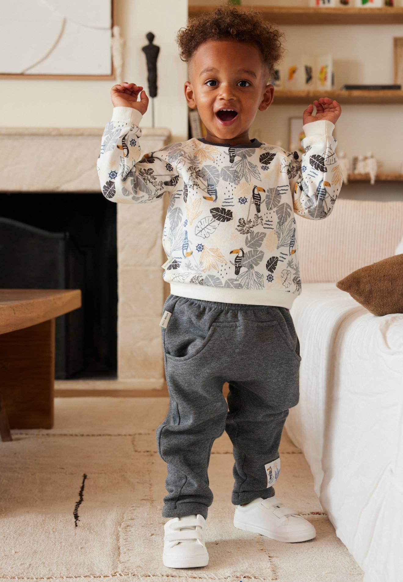 Ensemble Sweat Et Pantalon En Molleton Touctouc Gris 18 €