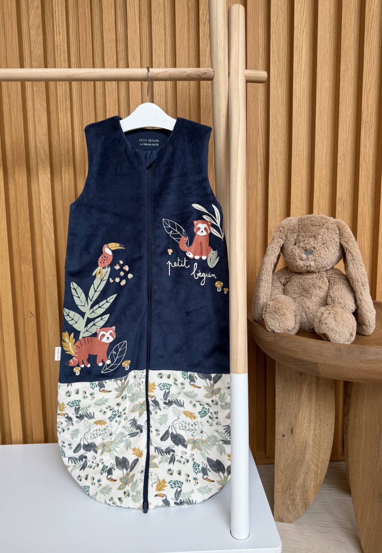 Gigoteuse Tog2 En Velours Boavista Bleu