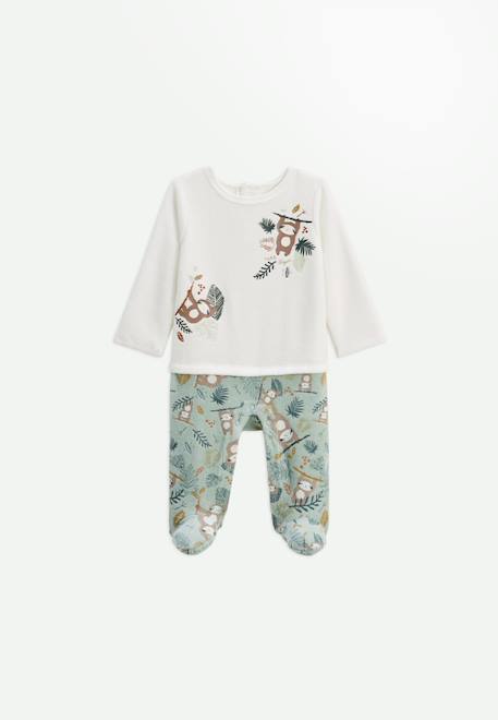 Bébé-Pyjama bébé en velours cache-cache