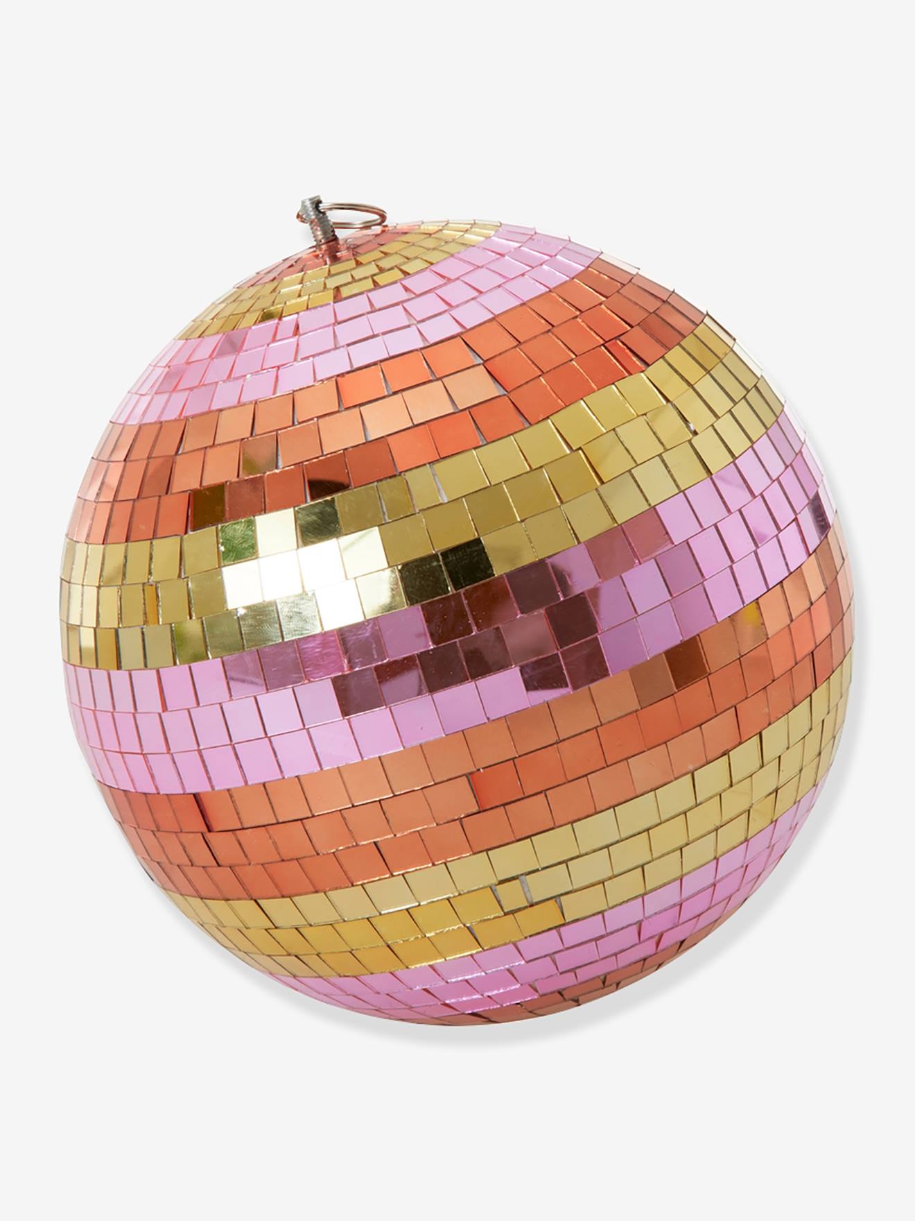 Grande boule à facettes STRIPES & GOLD rice multicolore