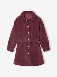 -Robe en velours fille
