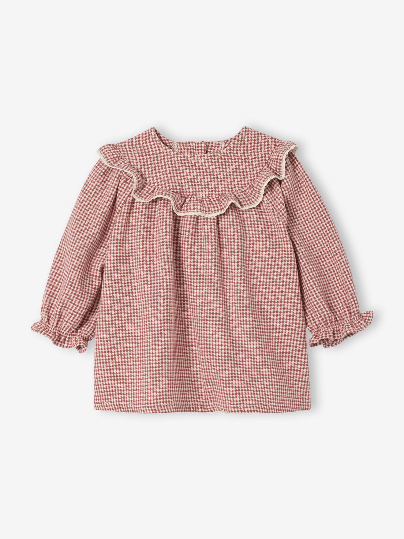 Robe naissance en flanelle motif vichy cru 20 €