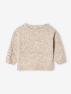 Pull bébé en tricot fantaisie ajouré  - vertbaudet enfant