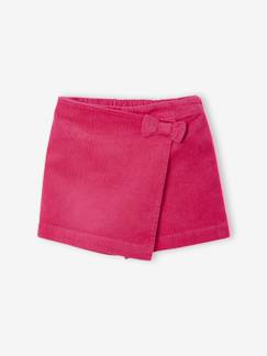 Jupe short fille velours   - vertbaudet enfant