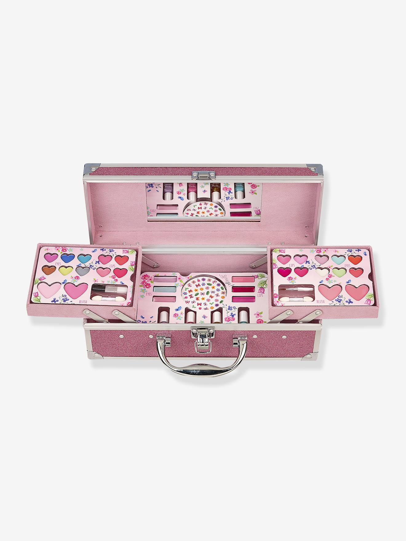Malette de maquillage rose