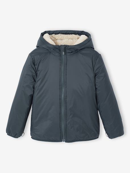 Parka garçon 3 en 1 blouson amovible kaki+lichen+Marine grisé+noix de pécan 20 - vertbaudet enfant 