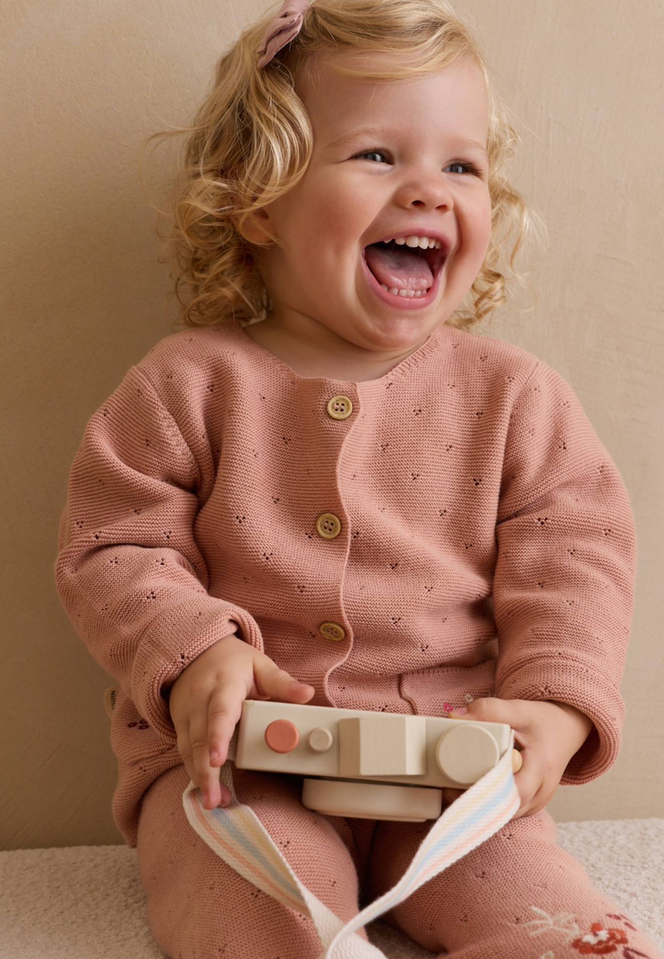 Gilet En Tricot Manouk Rose