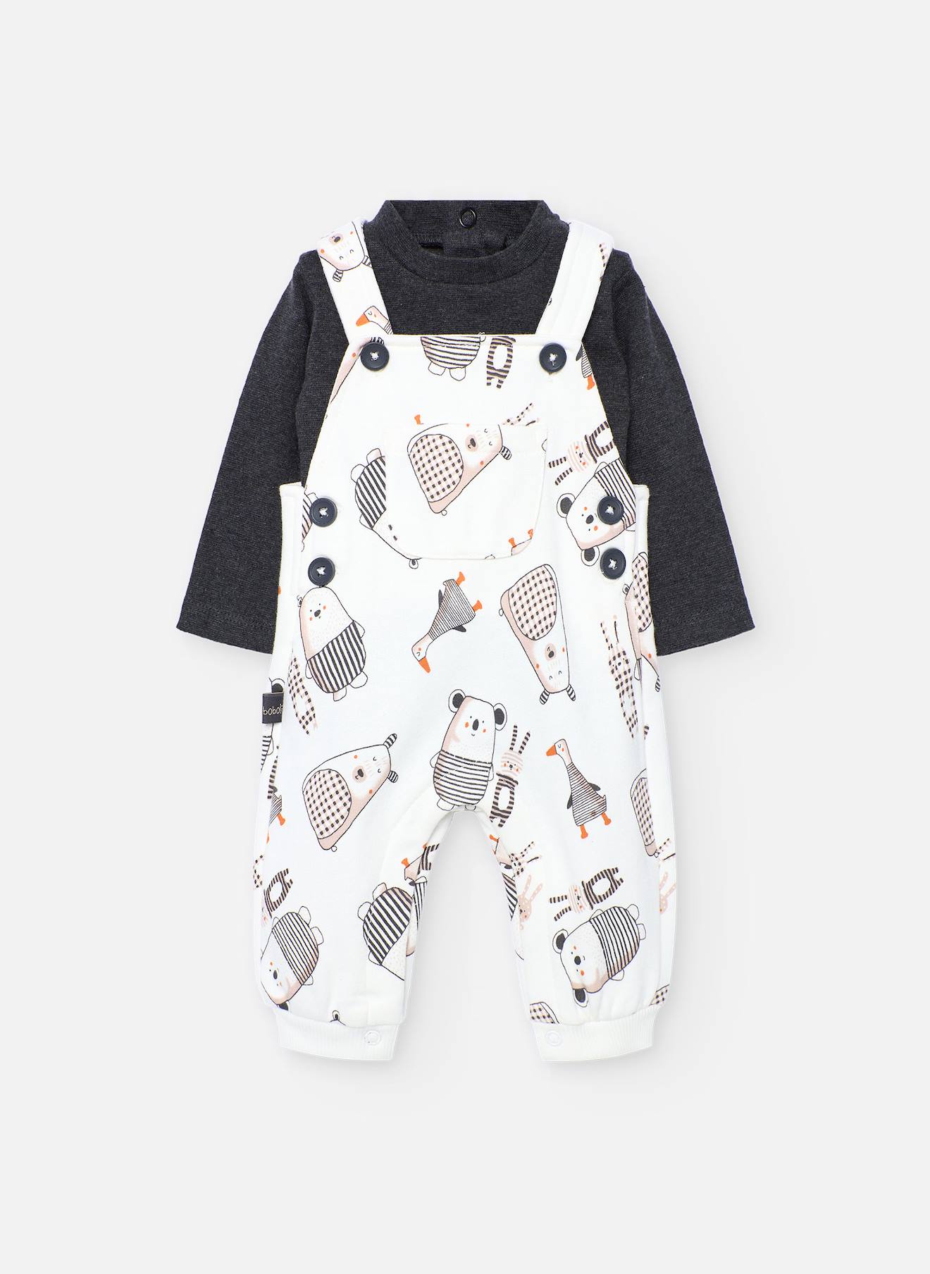 Ensemble Bébé En Tricot Animaux Multicolore