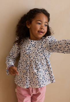 -Blouse en popeline céleste