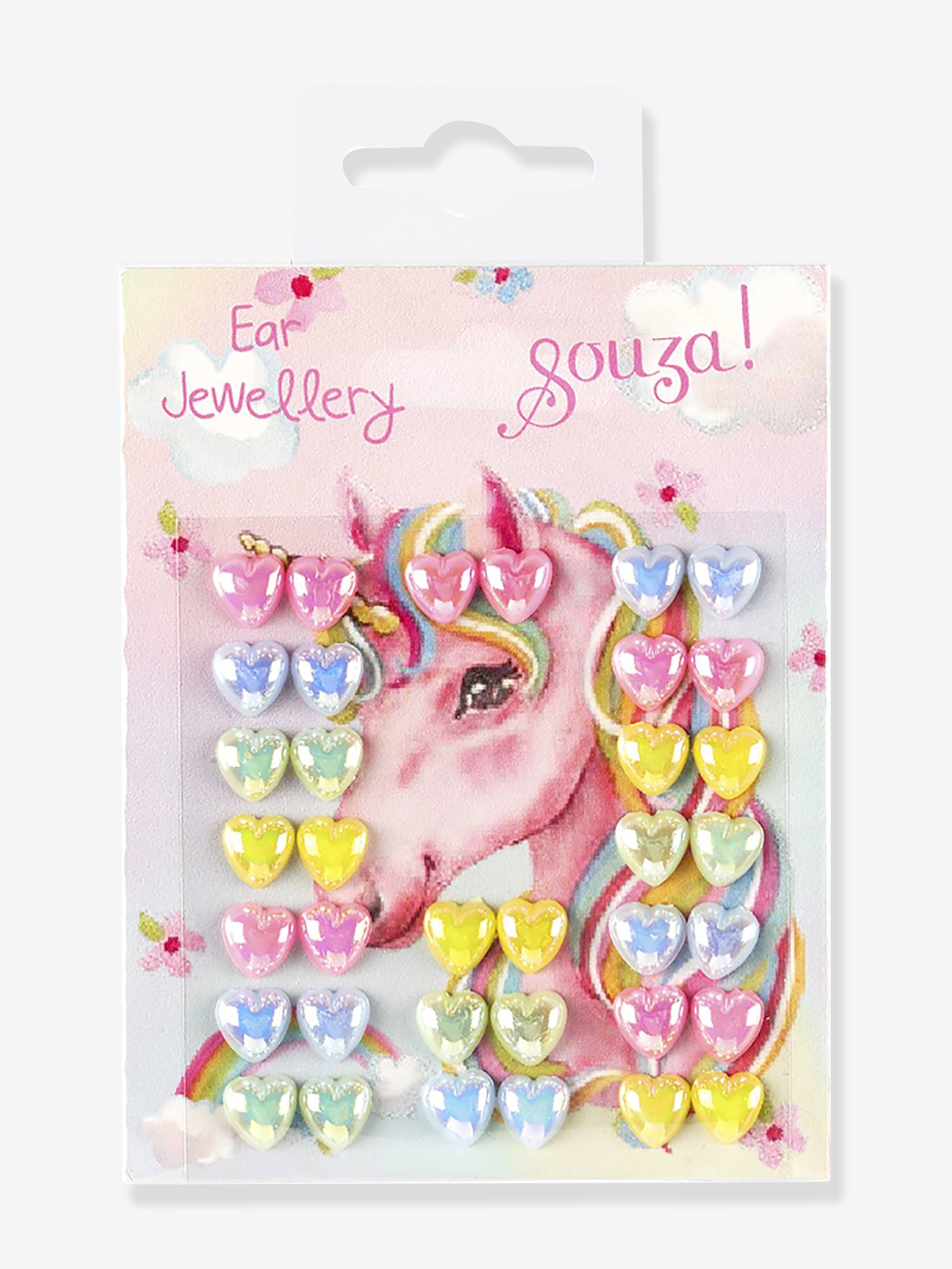 Bijoux d'oreille autocollants multicolore