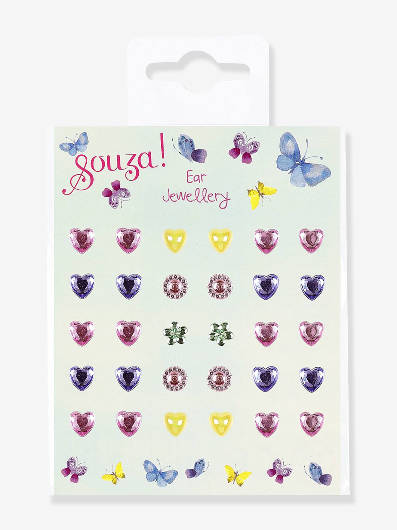 Bijoux d'oreille autocollants multicolore