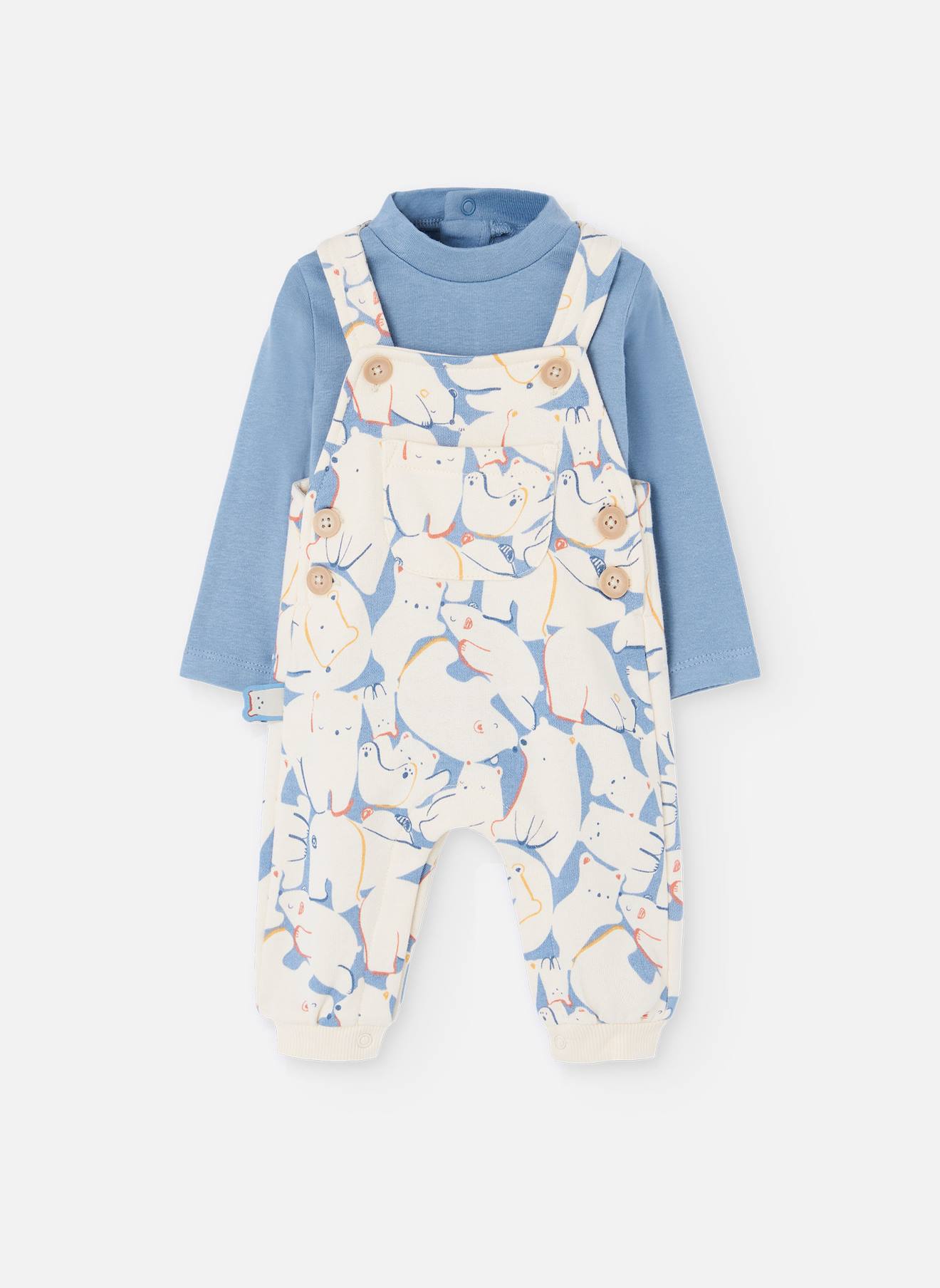 Ensemble Bébé En Tricot Avec Animaux Multicolore