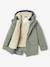 Parka garçon 3 en 1 blouson amovible kaki+lichen+Marine grisé+noix de pécan 22 - vertbaudet enfant 