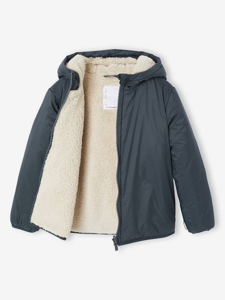 Parka garçon 3 en 1 blouson amovible kaki+lichen+Marine grisé+noix de pécan 21 - vertbaudet enfant 