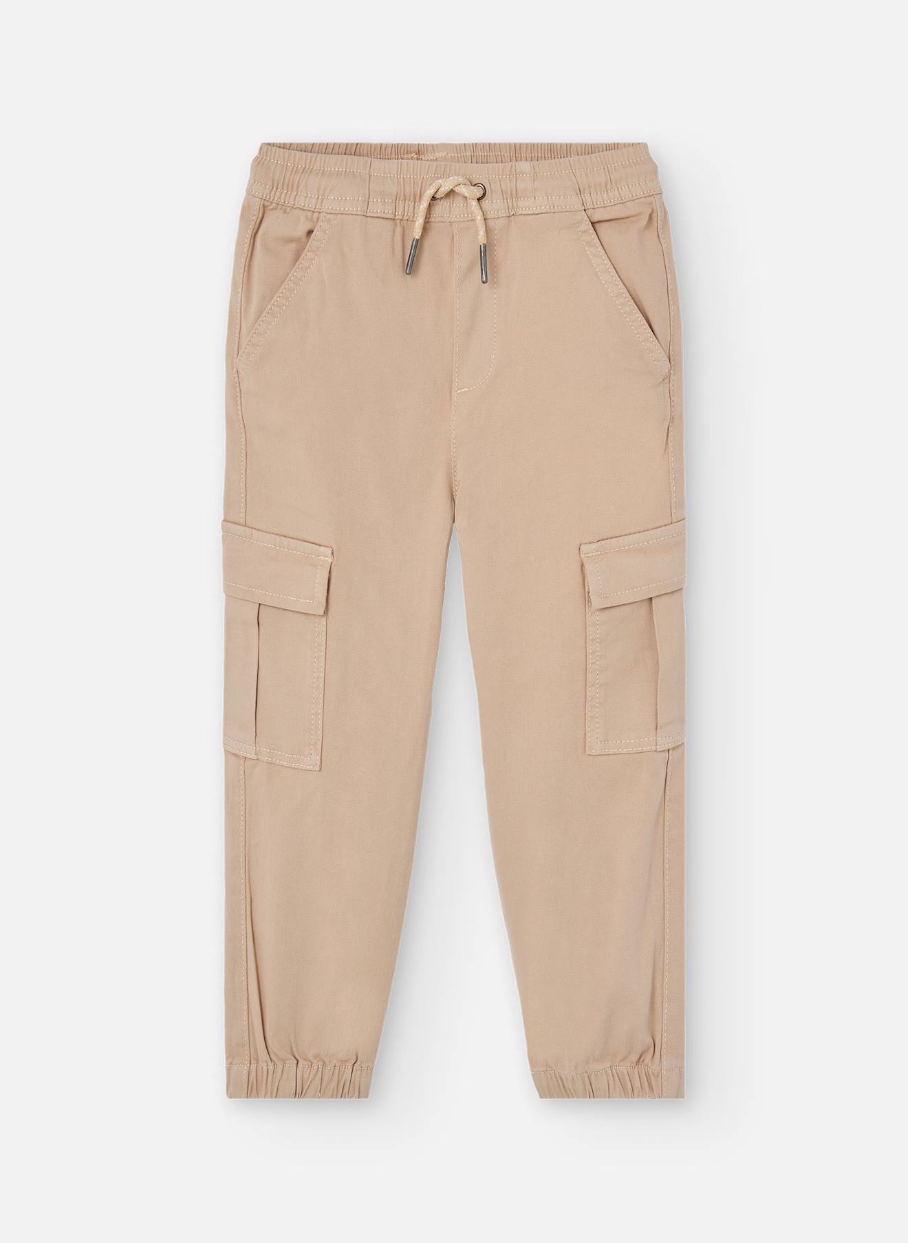 Pantalon Garçon Coton Beige