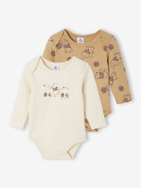 Lot 2 Bodies Winnie Manches Longues Naissance Garçon  - vertbaudet enfant