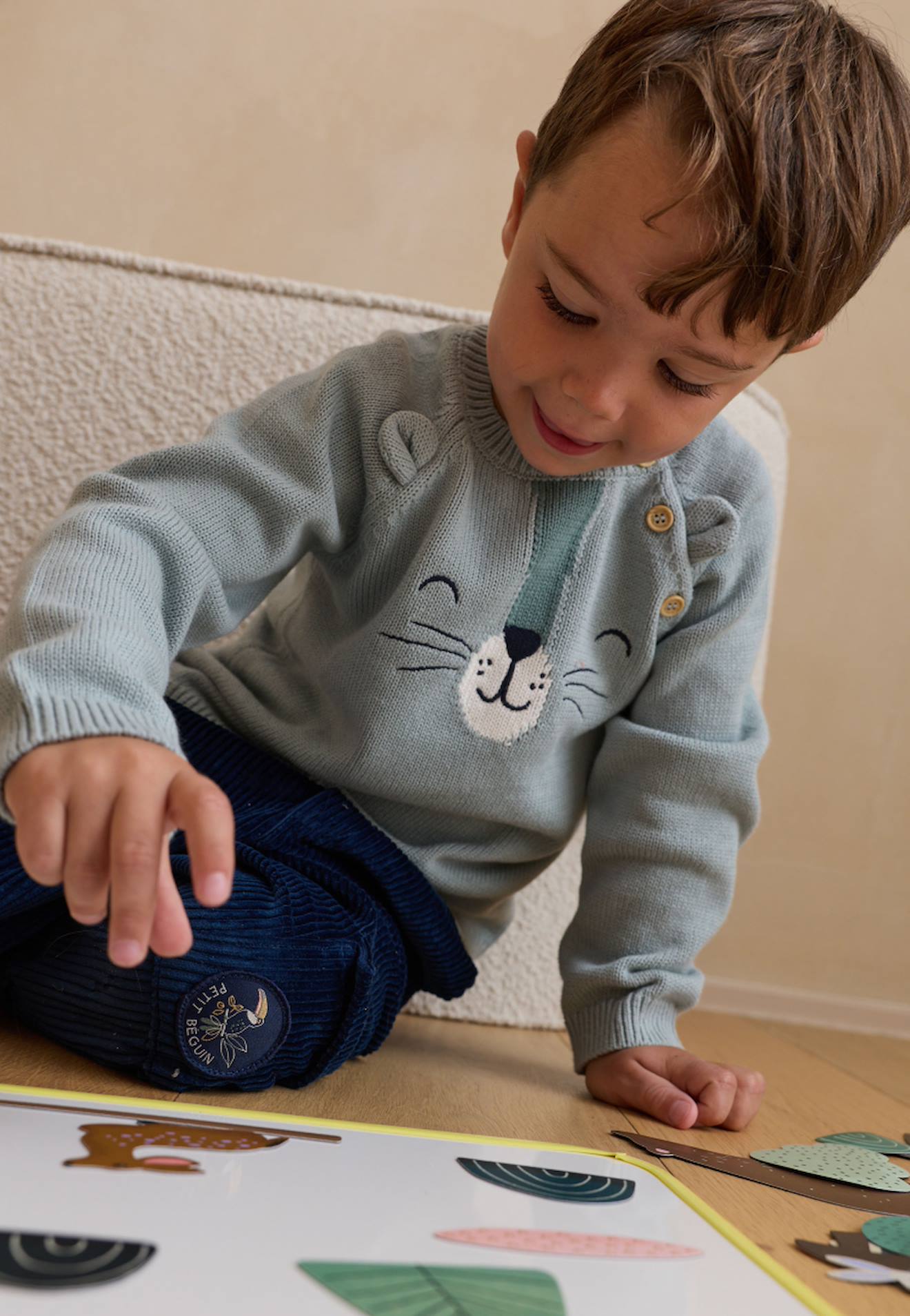 Pull En Tricot Oscar Ecru 15 €