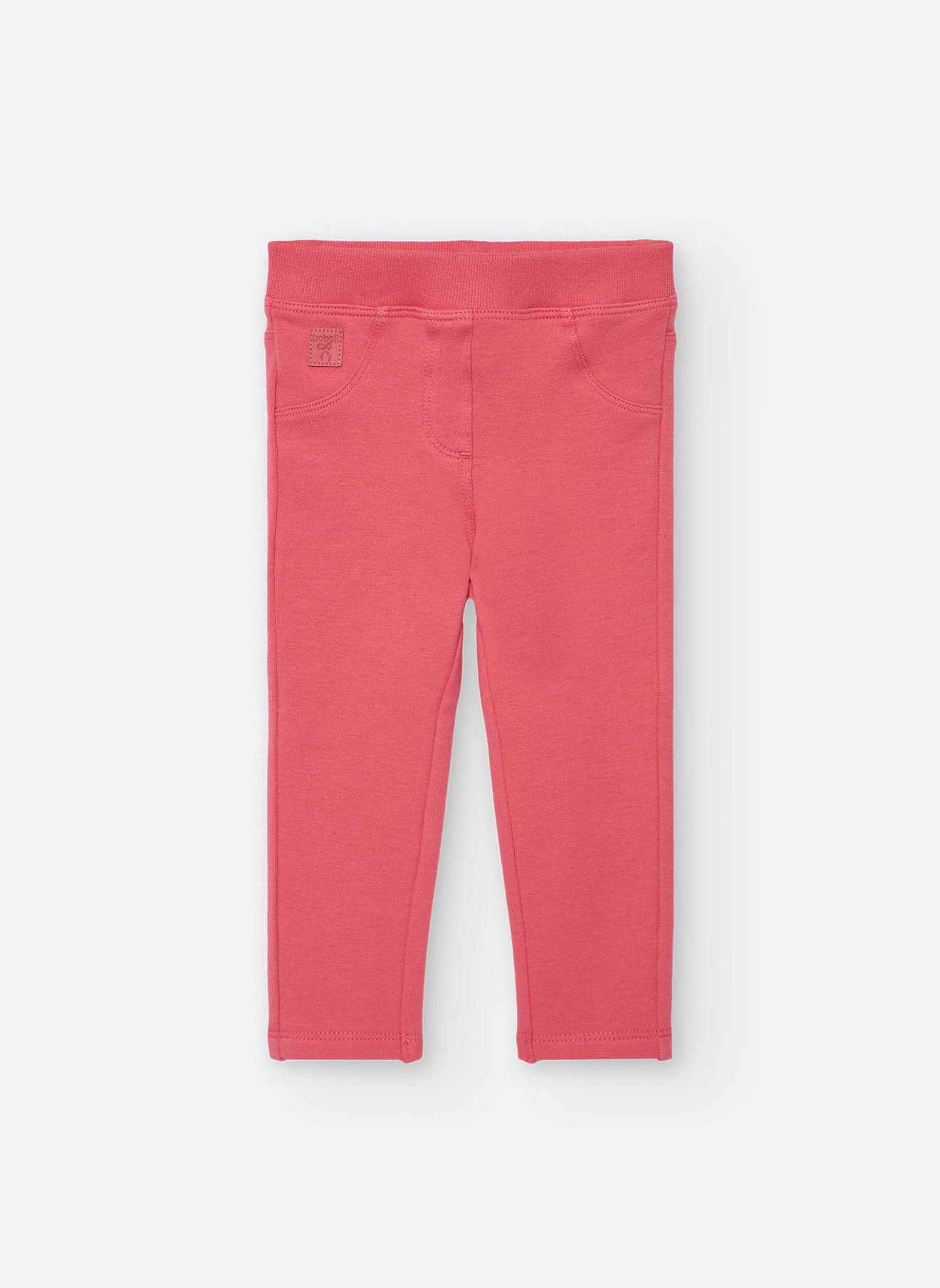 Pantalon Basique En Peluche Pour Fille Rose