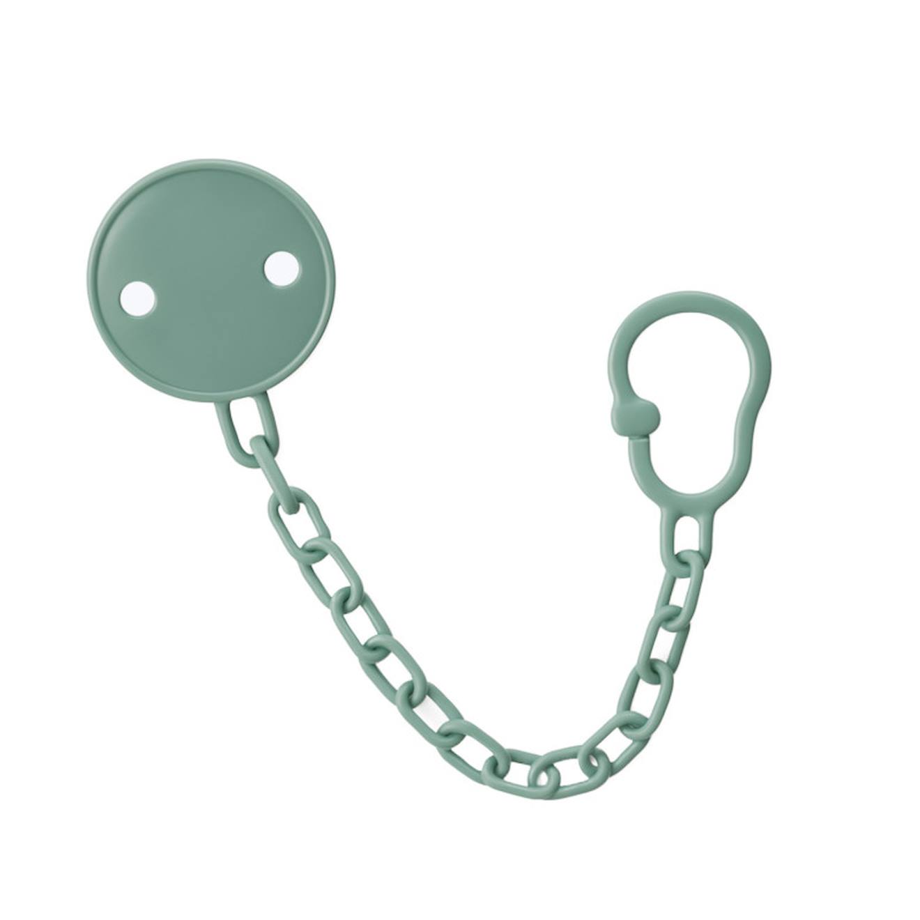 Attache-sucette Clip Vert Sauge