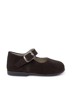Chaussures-Babies en suède avec fermeture à boucle pour filles