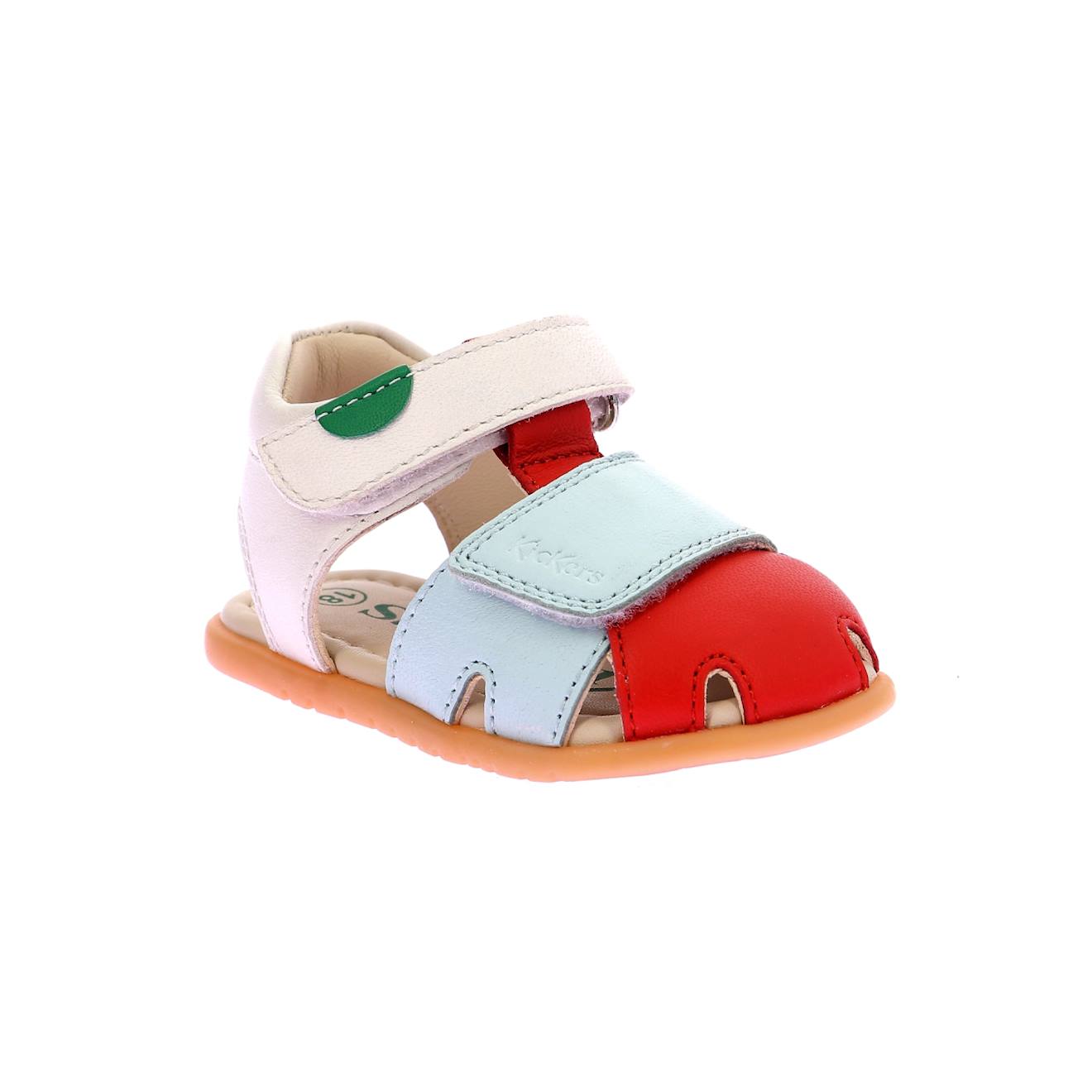 Sandales Bébé Kick Sumkratch Blanc Rouge Bleu