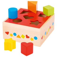 Jouet-Premier âge-Boîte à formes rouge
