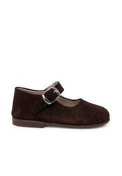 Chaussures-Babies en suède avec fermeture à boucle pour filles