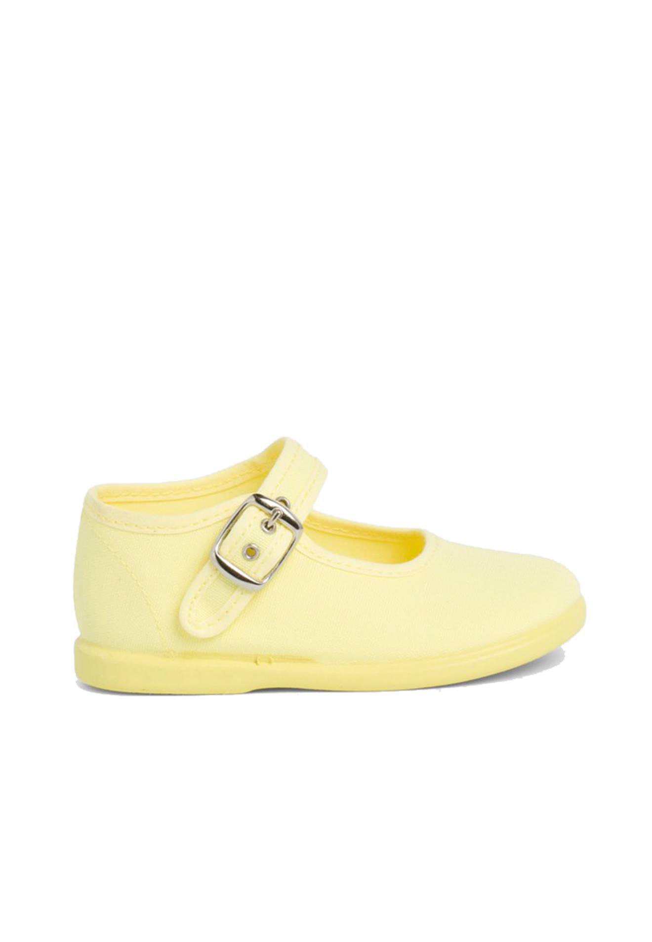 Chaussures En Toile Avec Fermeture Boucle Jaune Citron 35 €
